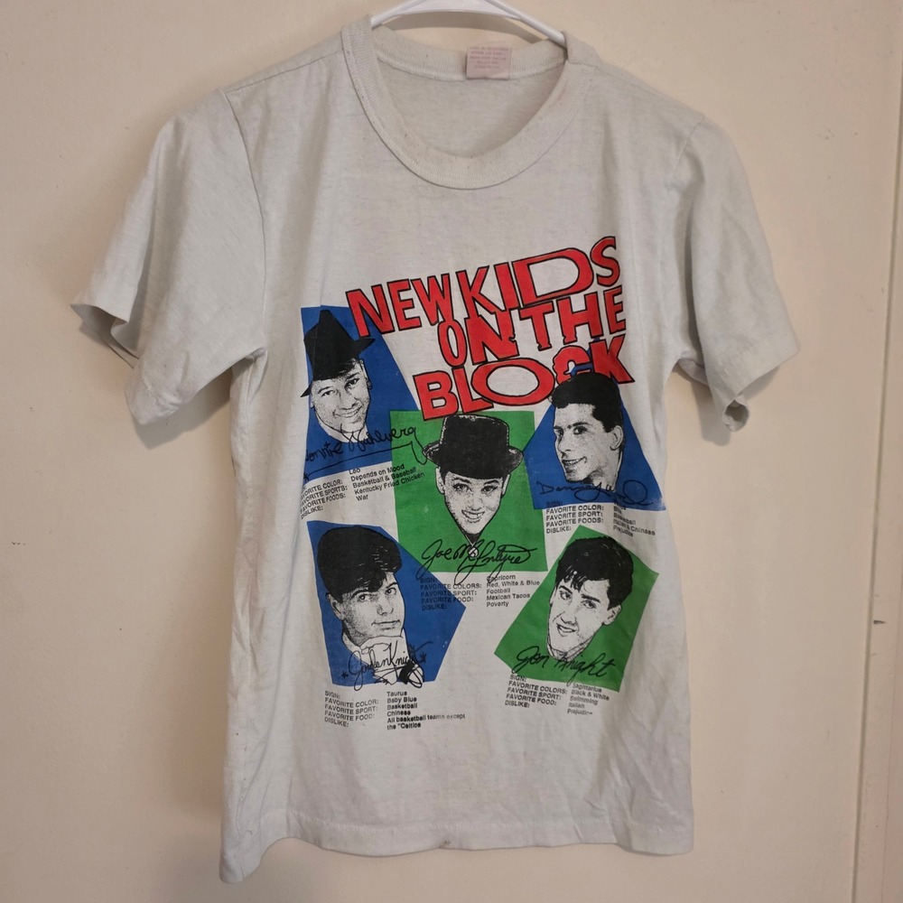 Vintage New Kidz On The Block Mens T Shirt Single Stitch Small The Right Stuff